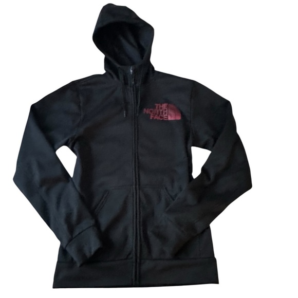 The North Face Other - The North Face Black Jacket with Half Dome Red Logo Full Zip Men’s Small